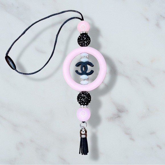 Handmade Accessories - Fashion CC Beaded Rearview Mirror Car Charm